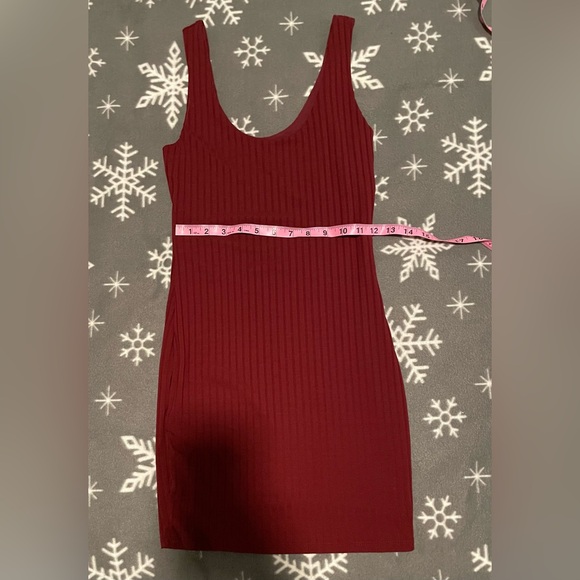 Burgundy Mini Dress - Picture 9 of 9